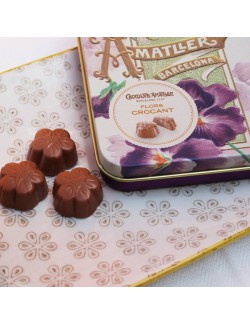Chocolate Amatller Flores Crocant Lata