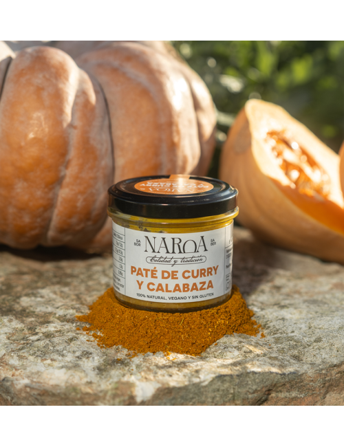 PATÉ VEGETAL CALABAZA Y CURRY - NAROA