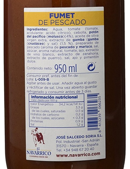 Fumet de Pescado Navarrico Fumet de Pescado Navarrico
